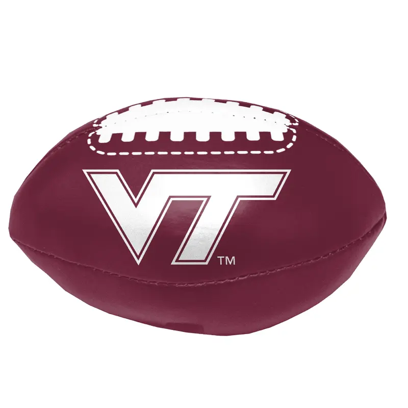 Virginia Tech Two Logo Micro Soft Football