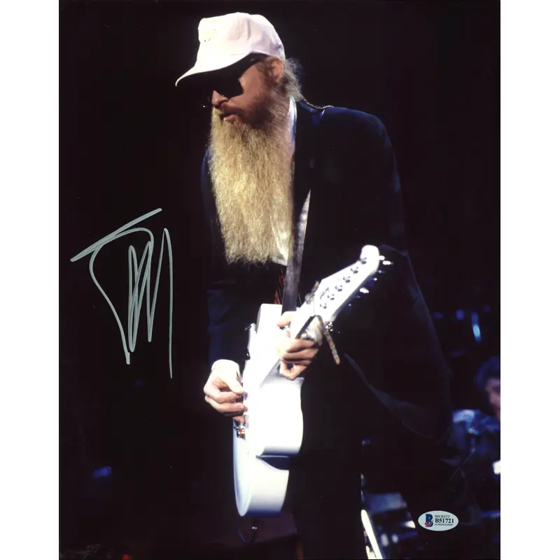 Billy Gibbons ZZ Top Authentic Signed 11X14 Photo (Damaged) BAS #B51721