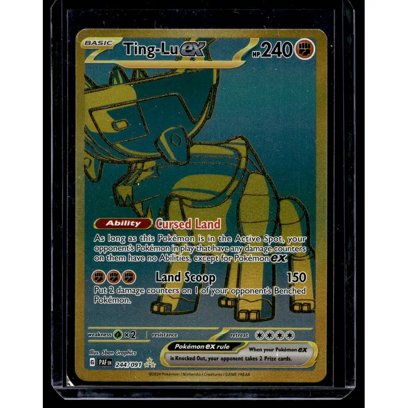 2023 Pokemon - Scarlet & Violet - Paldean Fates - Hyper Rare - Ting-Lu ex #244