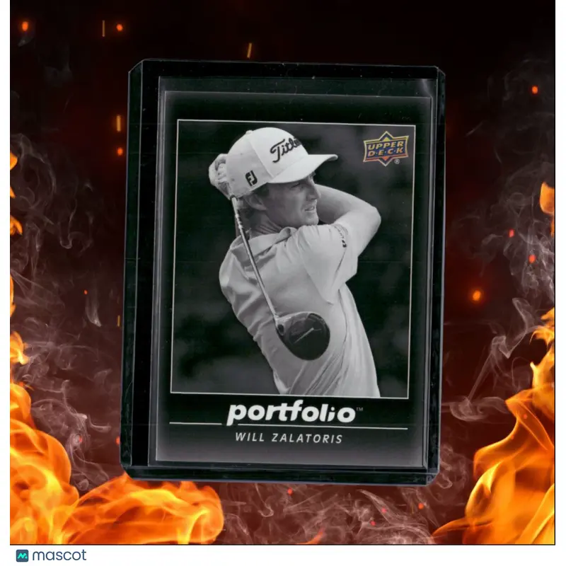 2024 Upper Deck Portfolio Will Zalatoris Black & White Portraits Rookie #198