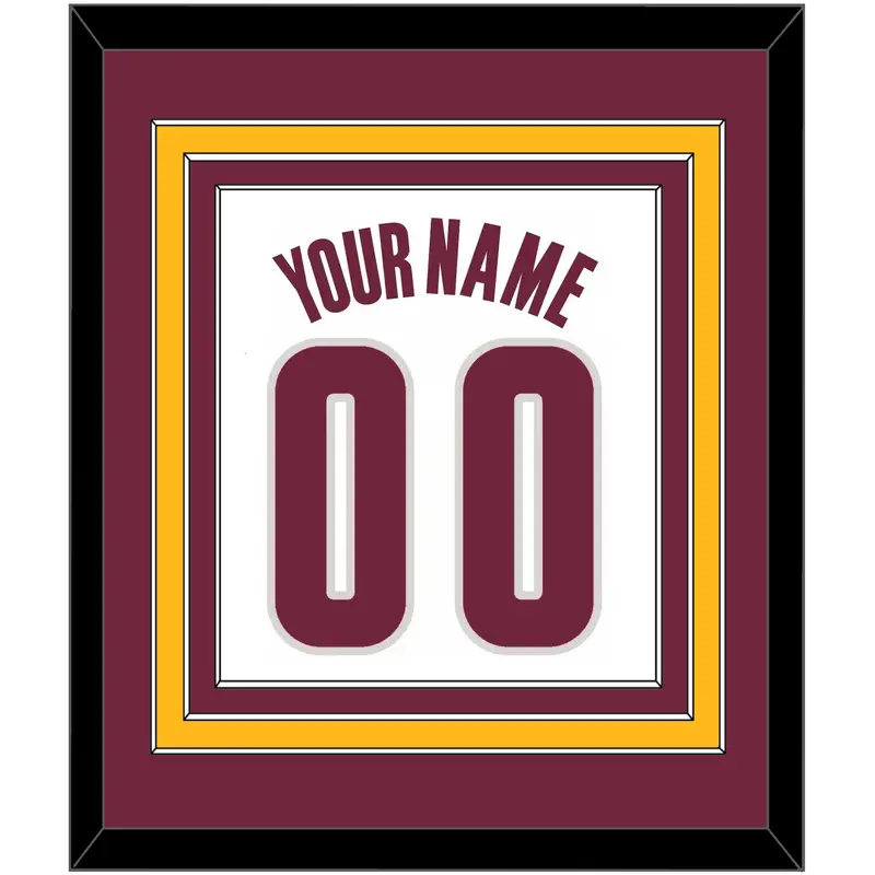 Cleveland Name & Number - Home White (2010-2017) - Triple Mat 2