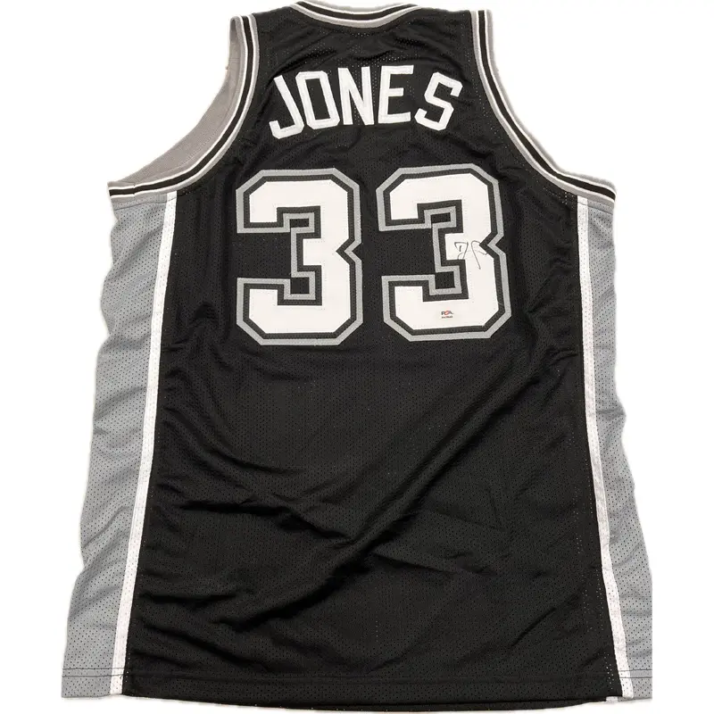 TRE JONES signed jersey PSA/DNA San Antonio Spurs Autographed