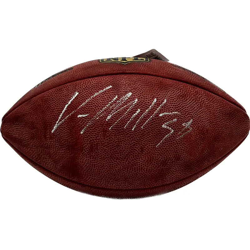 Vonn Miller Signed Football AUTO PSA Slabbed Broncos Authentic