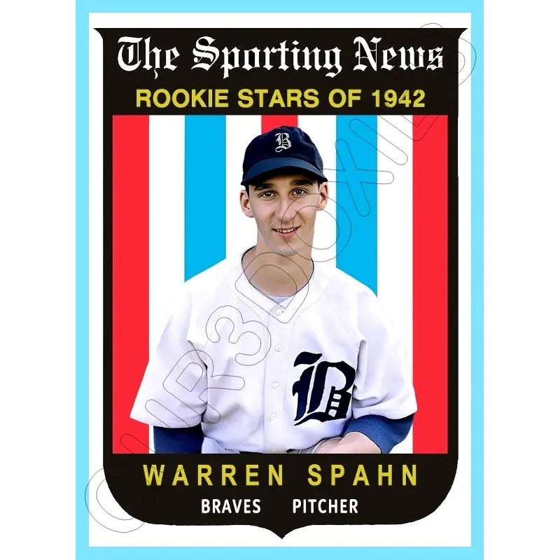 Warren Spahn 1959 Topps AS Custom Card - 4181