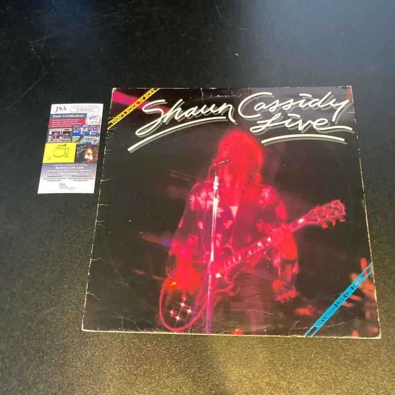 Shaun Cassidy Signed Autographed LP Record Album Cover With JSA COA