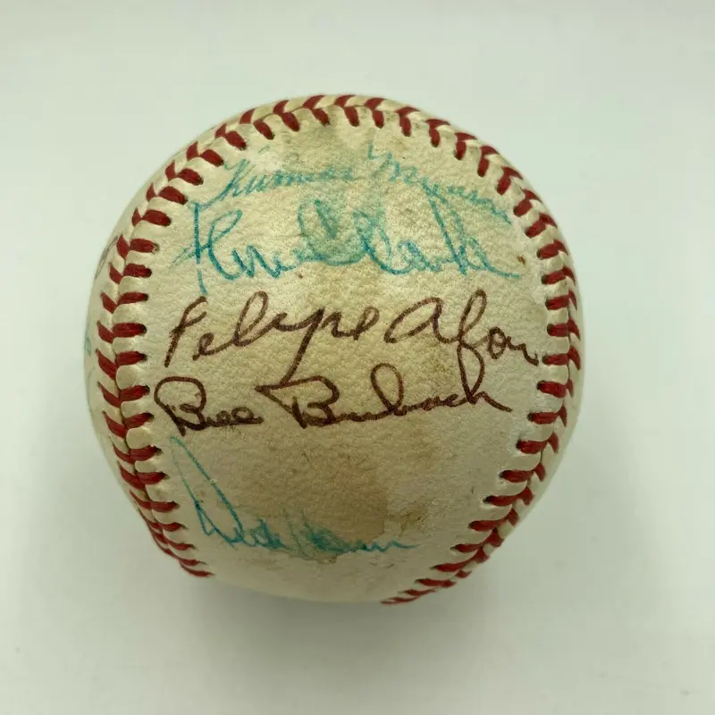 Thurman Munson Pre Rookie 1969 Syracuse Chiefs Team Signed Baseball JSA COA