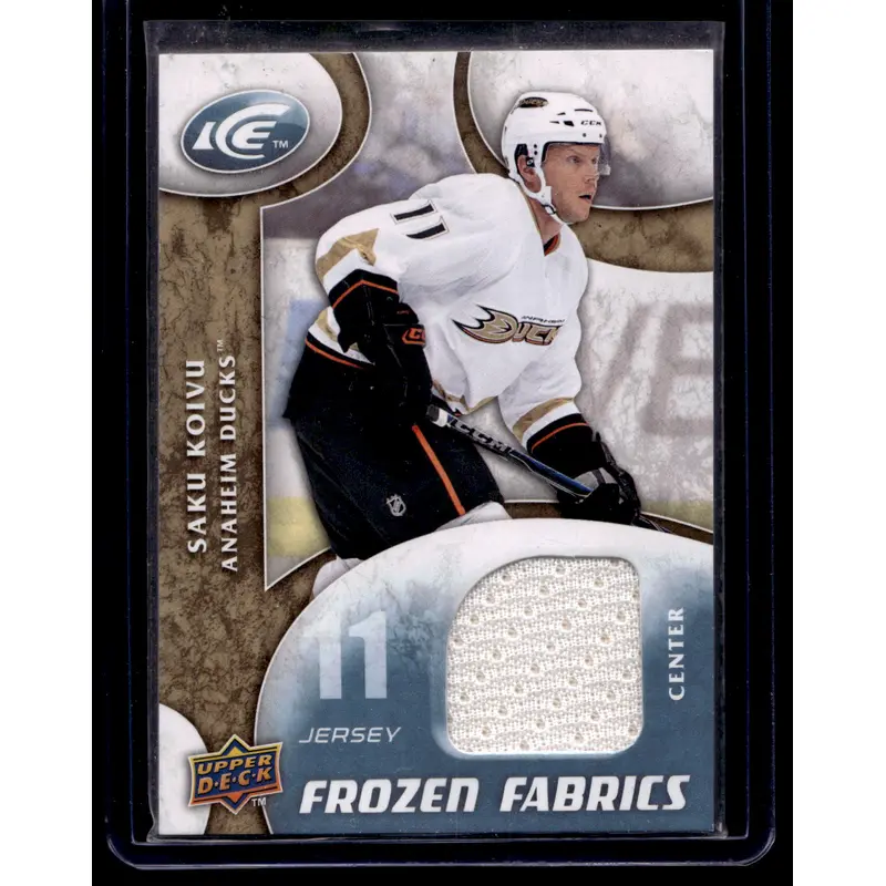 2009-10 Upper Deck Ice - Frozen Fabrics - Saku Koivu #FR-SK