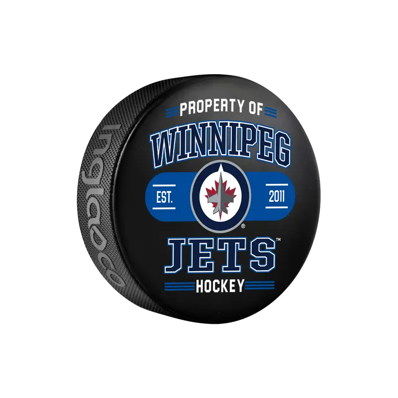 NHL Winnipeg Jets Property Of Souvenir Collector Hockey Puck