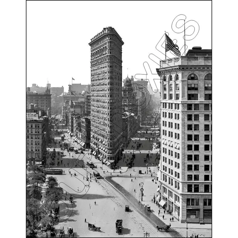 1908 New York Flat Iron Building 11X14 Photo - 2559