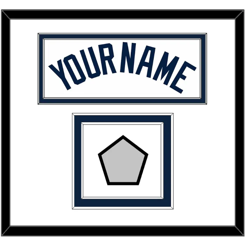 Detroit Name & World Series Patch - Home White (1972-2017) - Double Mat 1