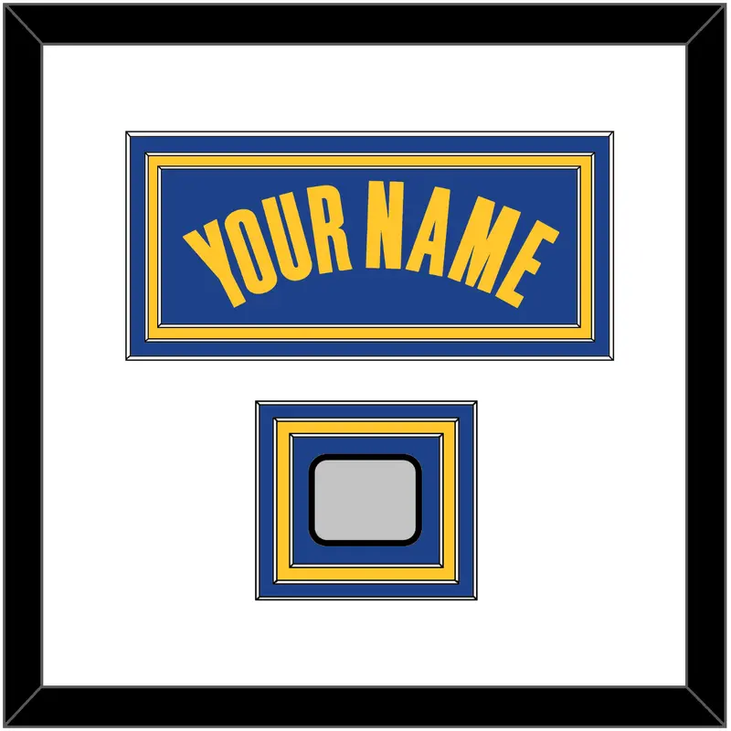 Golden State Name & Champions Patch - Blue Icon - Triple Mat 1