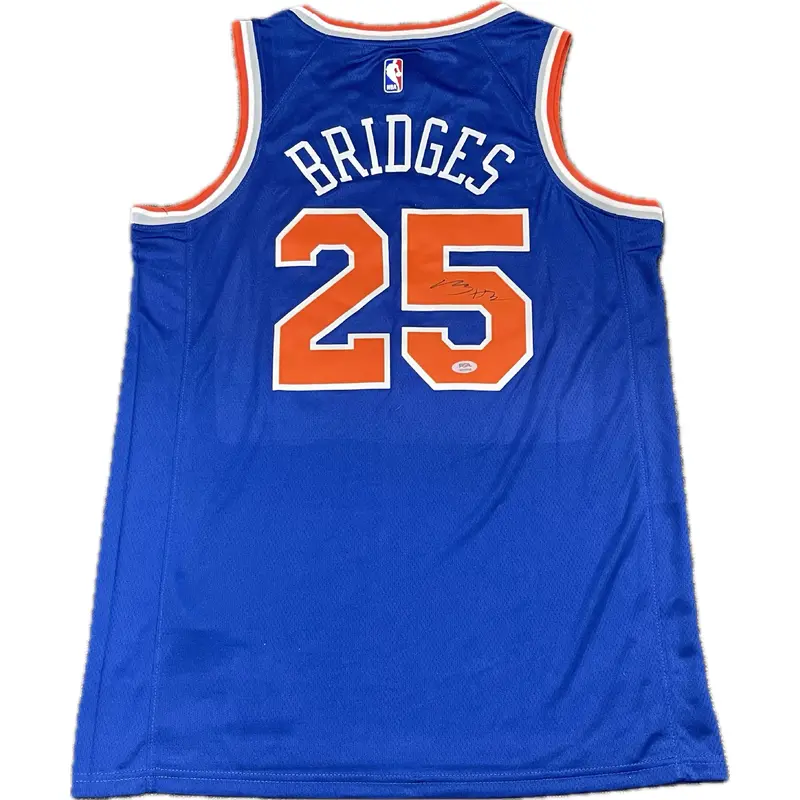Mikal Bridges signed jersey PSA/DNA New York Knicks Autographed
