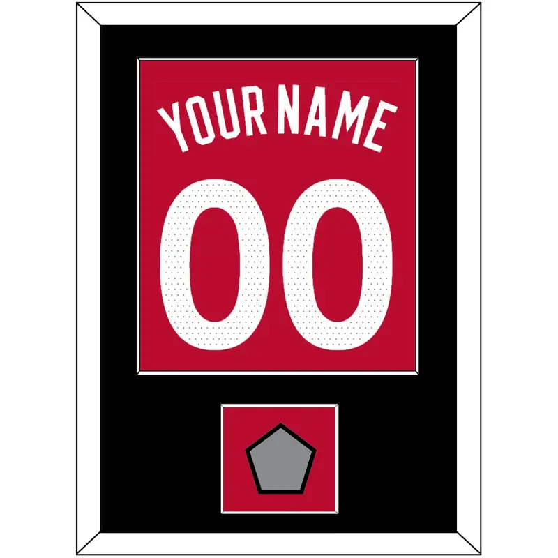 Toronto Name & Number With Champions Patch - Red Icon (2015-2020) - Single Mat 2
