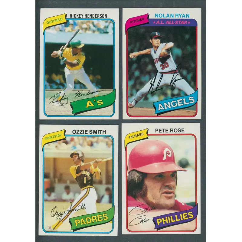 1980 Topps Baseball Complete Set NM (726) (23-71)