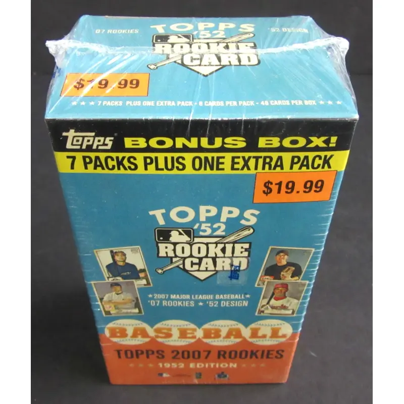 2007 Topps 1952 Style Rookies Baseball Blaster Box (8/6)