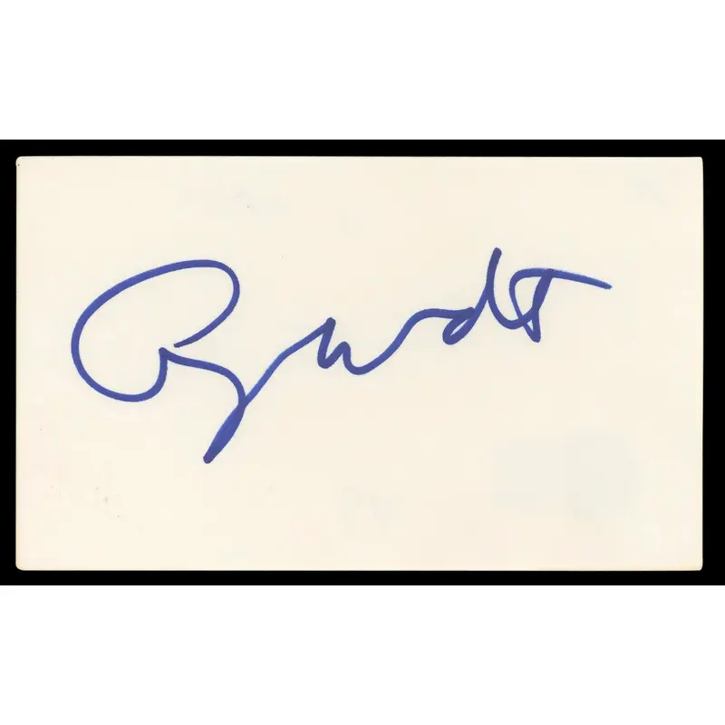 George Wendt Cheers Authentic Signed 3x5 Index Card Autographed BAS #BL98529