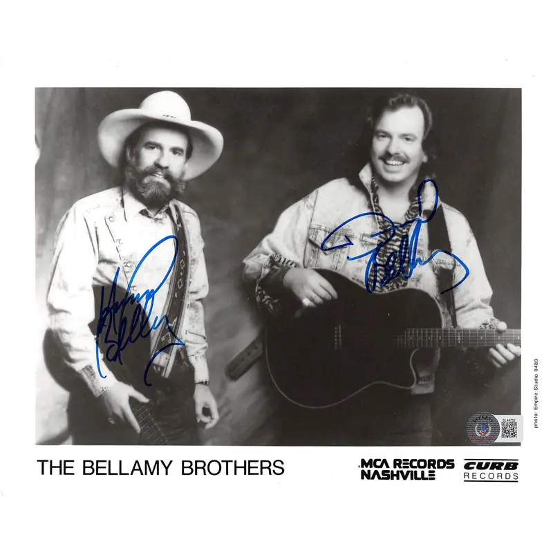 Howard & David Bellamy Brothers Authentic Signed 8x10 Photo BAS #BL44752