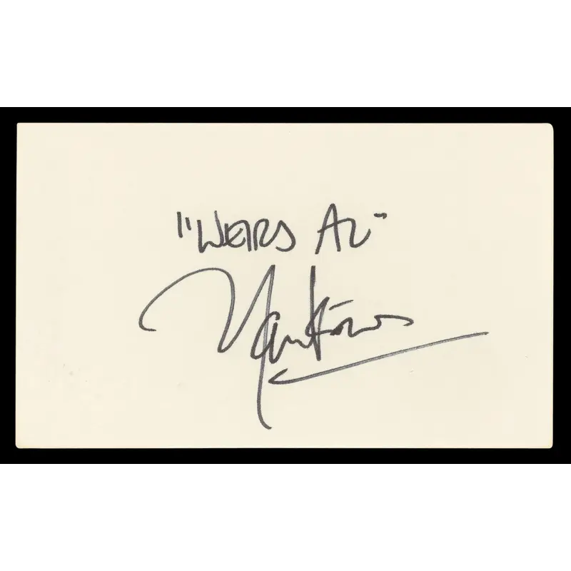 Weird Al Yankovic Musician Authentic Signed 3x5 Index Card BAS #BL98459