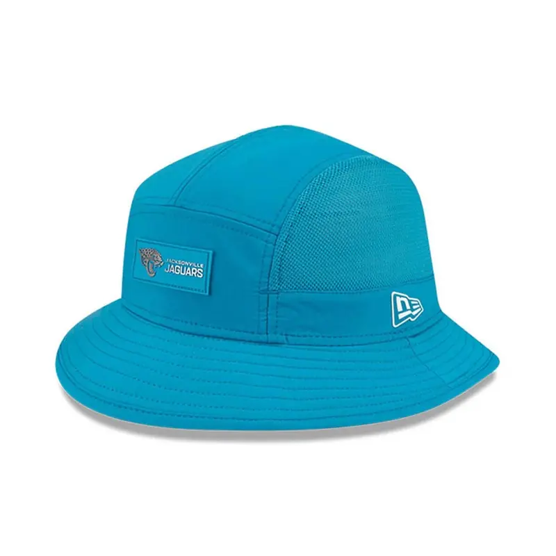 Jacksonville Jaguars NFL Sideline 2025 Turquoise Stretch Bucket Hat