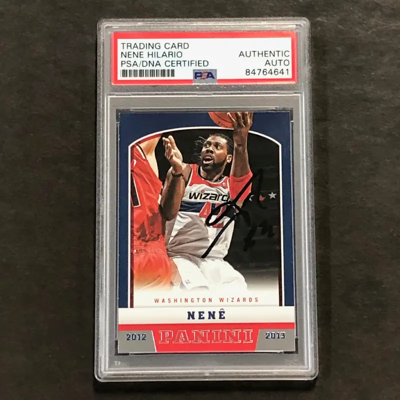 2012-13 Panini Basketball #126 Nene Signed AUTO PSA Slabbed Wizards