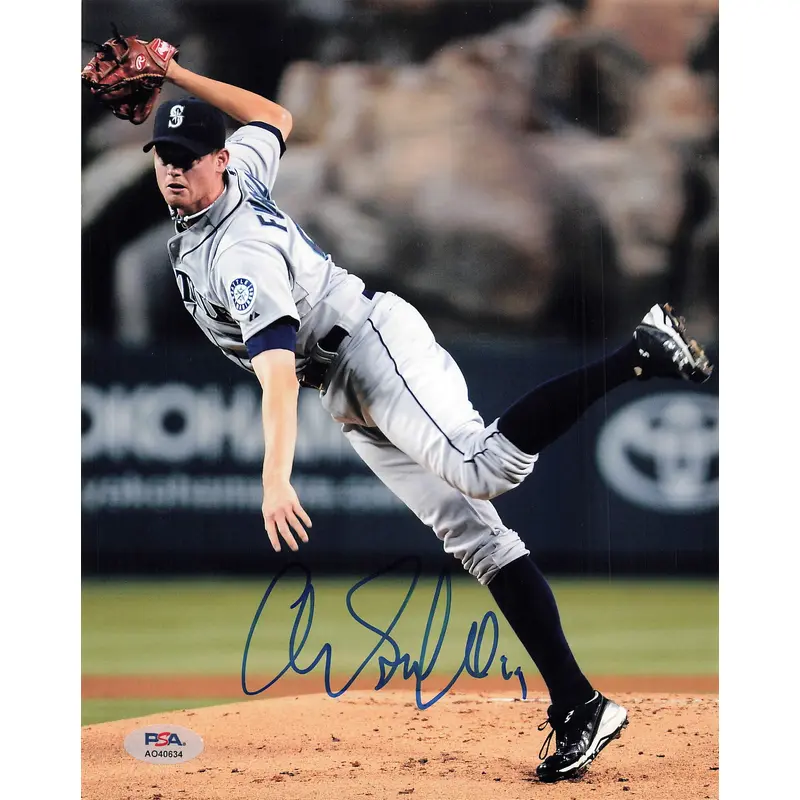 CHARLIE FURBUSH signed 8x10 photo PSA/DNA Seattle Mariners Autographed