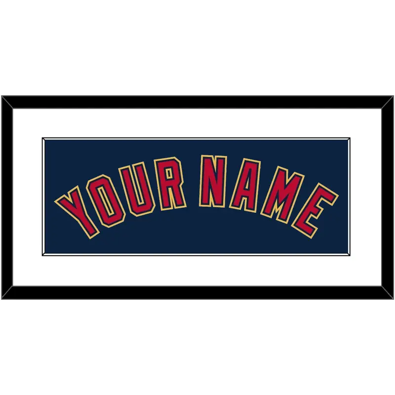 Minnesota Name - Alternate Home Navy (2012-2022) - Single Mat 1
