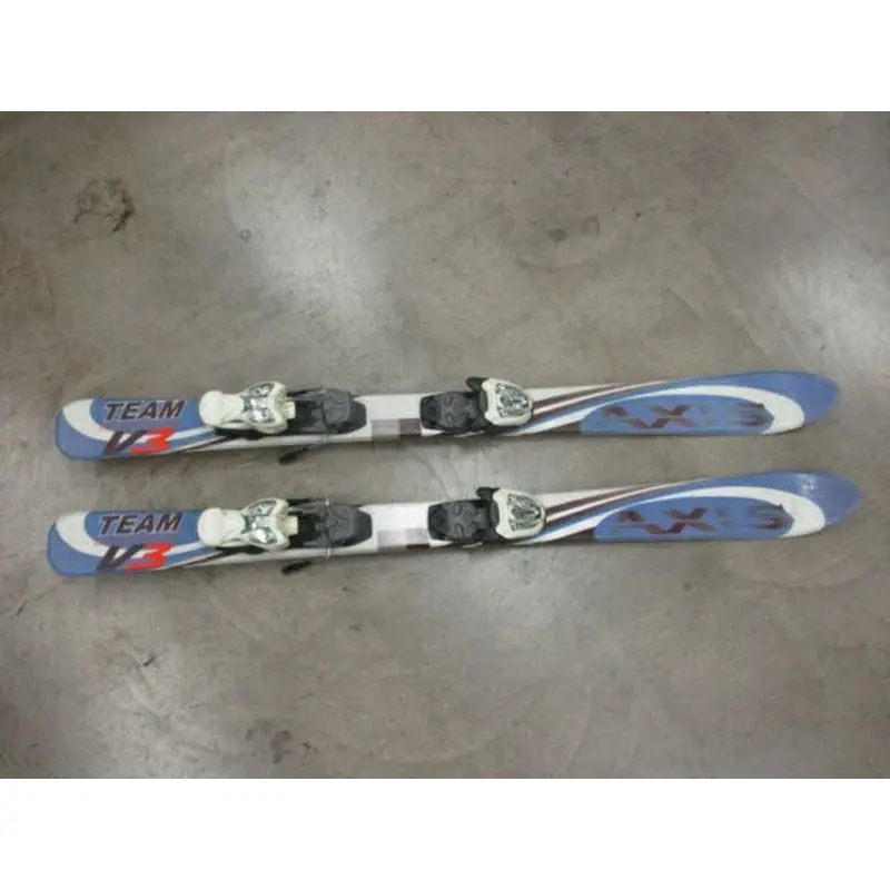 Used Axis Team Carve V3 Downhill Skis 110cm With Marker 4.5 Bindings