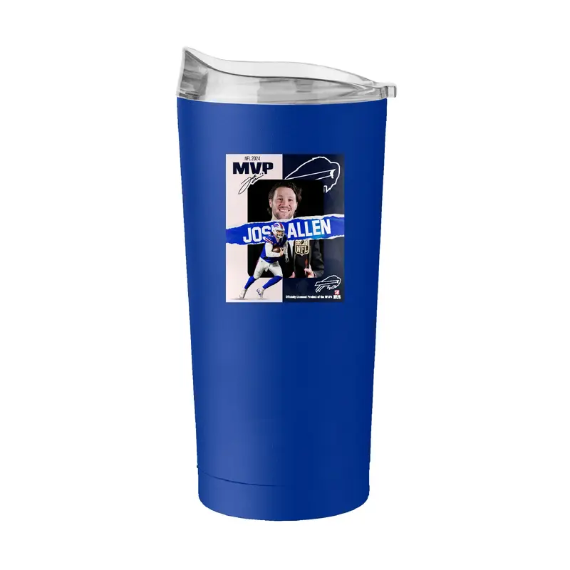 Buffalo Bills 20oz 2024 MVP Josh Allen Powder Coat Tumbler