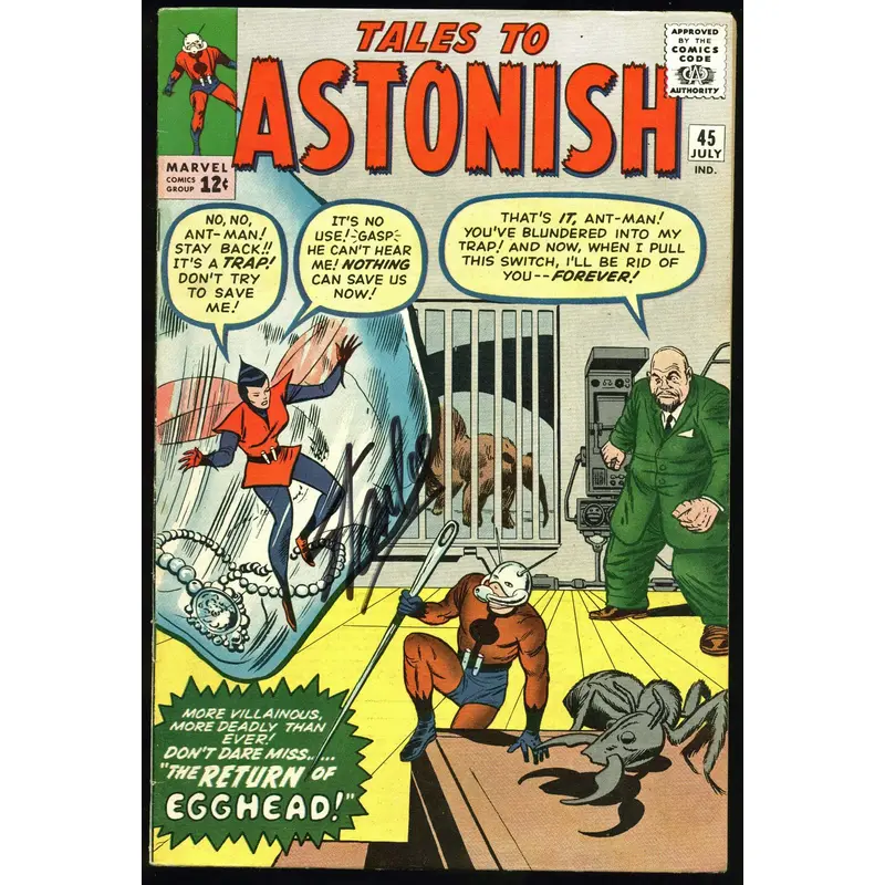 Stan Lee Authentic Signed Tales To Astonish #45 Comic Book PSA/DNA #Z05339
