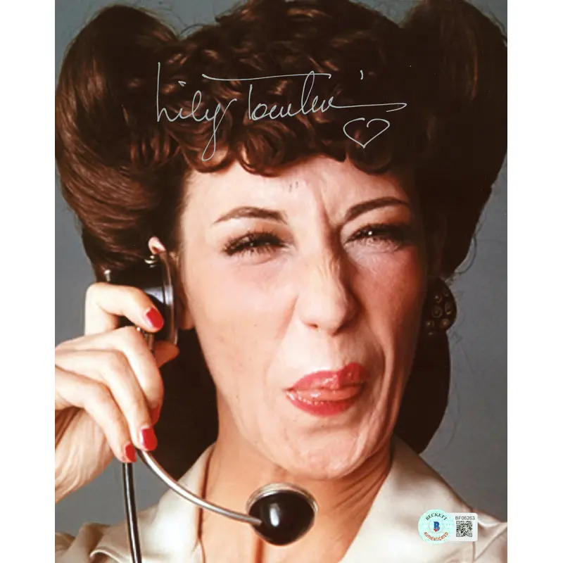 Lily Tomlin Rowan & Martin's Laugh-In Authentic Signed 8x10 Photo BAS #BF06263