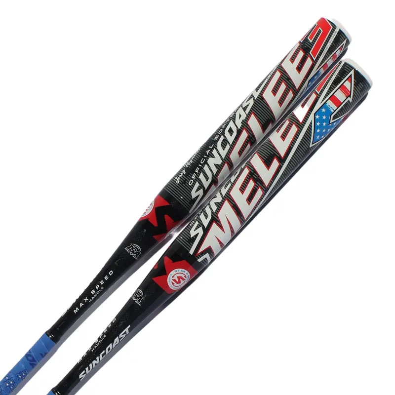 Suncoast Melee 3 End Loaded 13" 1-Piece SSUSA Senior Slowpitch Softball Bat - SM3SE
