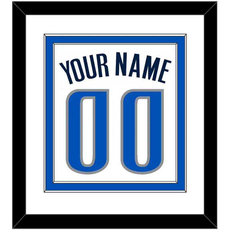 Dallas Name & Number - White Association - Double Mat 1