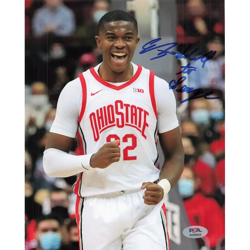 E.J. Liddell Signed 8x10 Photo PSA Autograph Ohio State