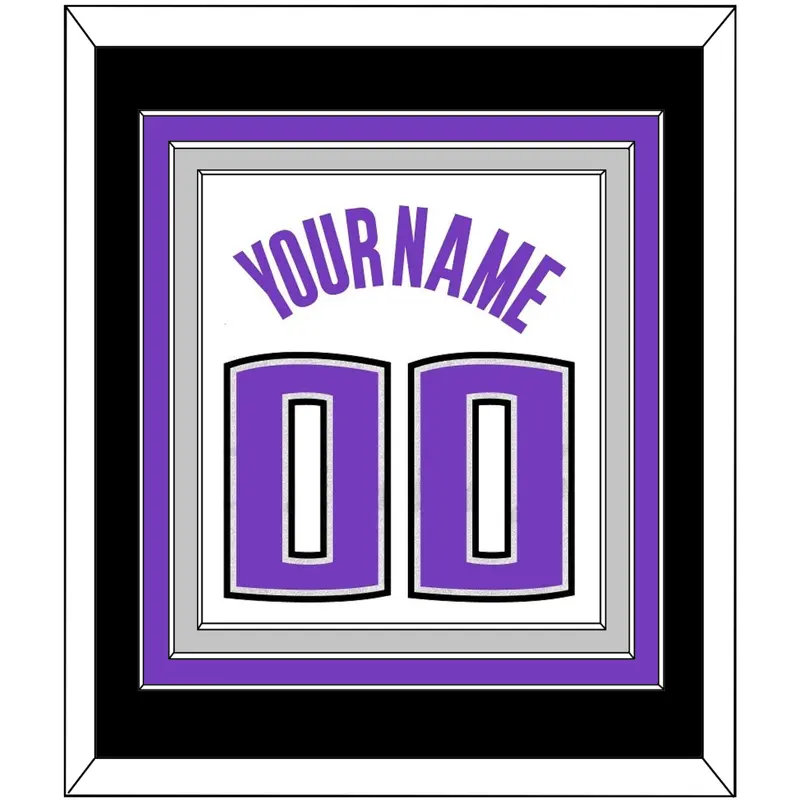 Sacramento Name & Number - Home White (2014-2016) - Triple Mat 3