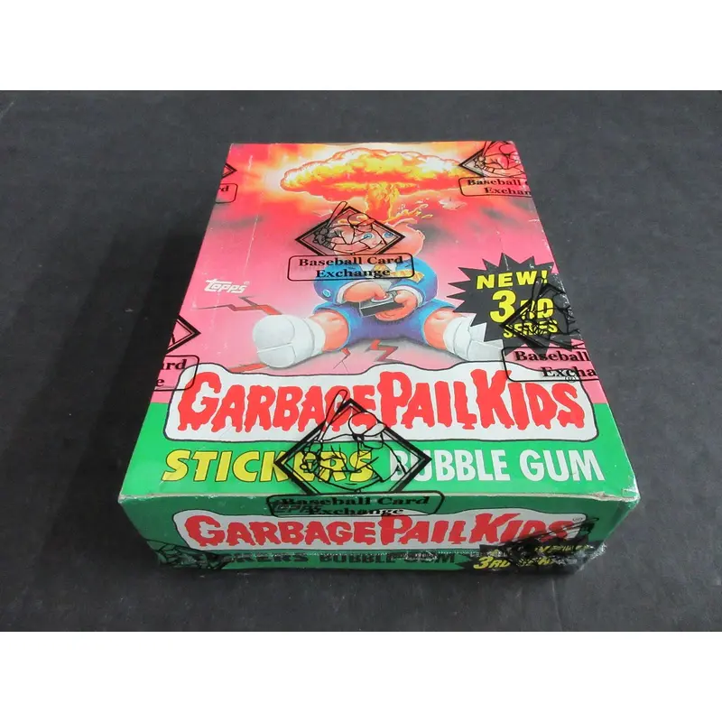 1986 Topps Garbage Pail Kids Series 3 Unopened Wax Box (w/ price) (Poster) (Non) (BBCE)