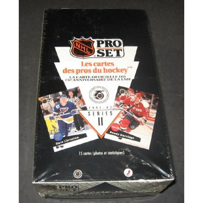 1991/92 Pro Set Hockey Series 2 Box (French)
