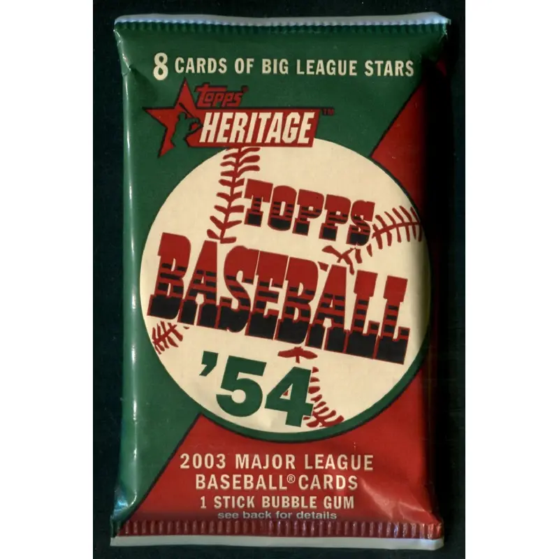 2003 Topps Heritage Baseball Unopened Pack (Retail) (8)