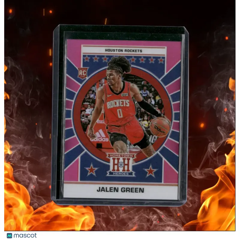 2021-22 Panini Chronicles Jalen Green Hometown Heroes Pink Prizm Rookie #647