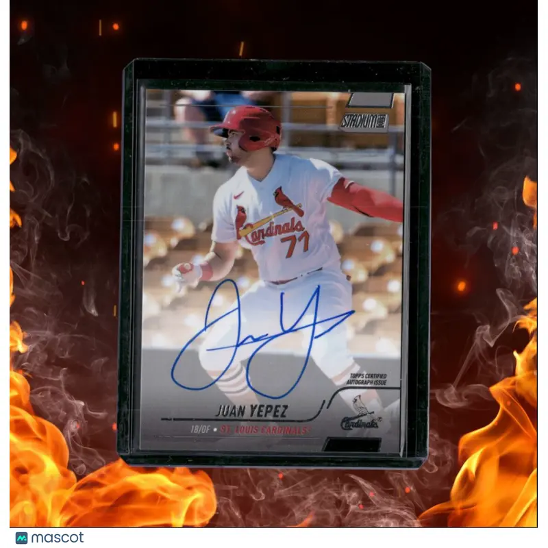 2022 Topps Stadium Club Juan Yepez Auto #SCBA-YEP