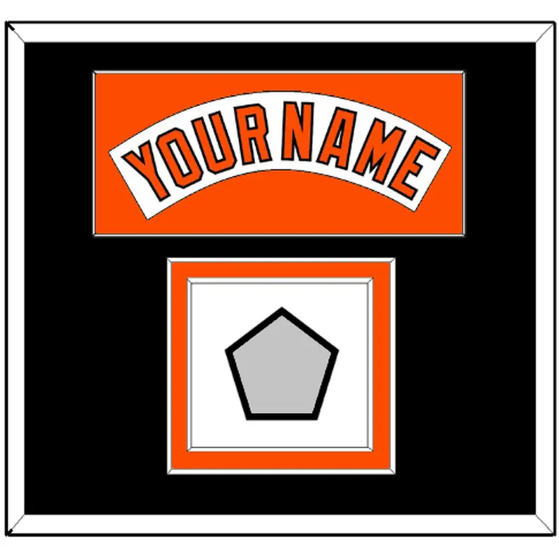 Baltimore Nameplate & World Series Jersey Patch - Home White (1978-1988) - Double Mat 8