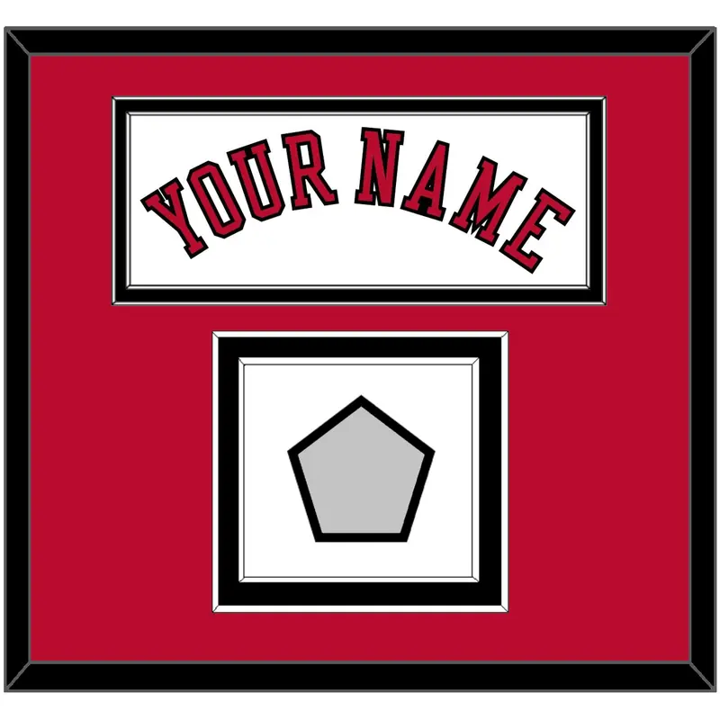 Chicago Name & 6X Champions Patch - Home White (1986-2017) - Double Mat 2