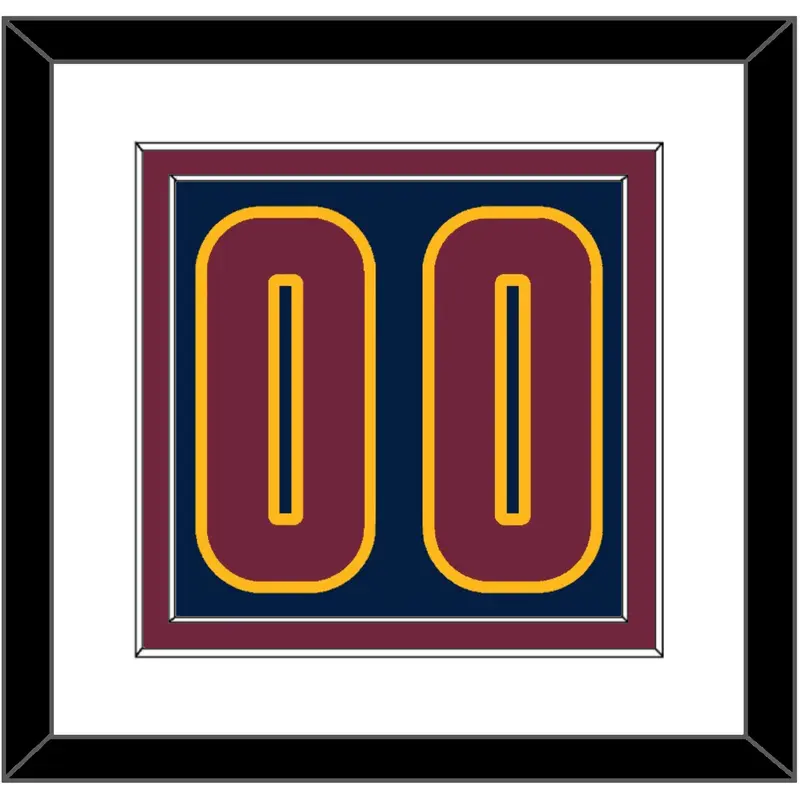 Cleveland Number - Alternate Blue (2014-2017) - Double Mat 2
