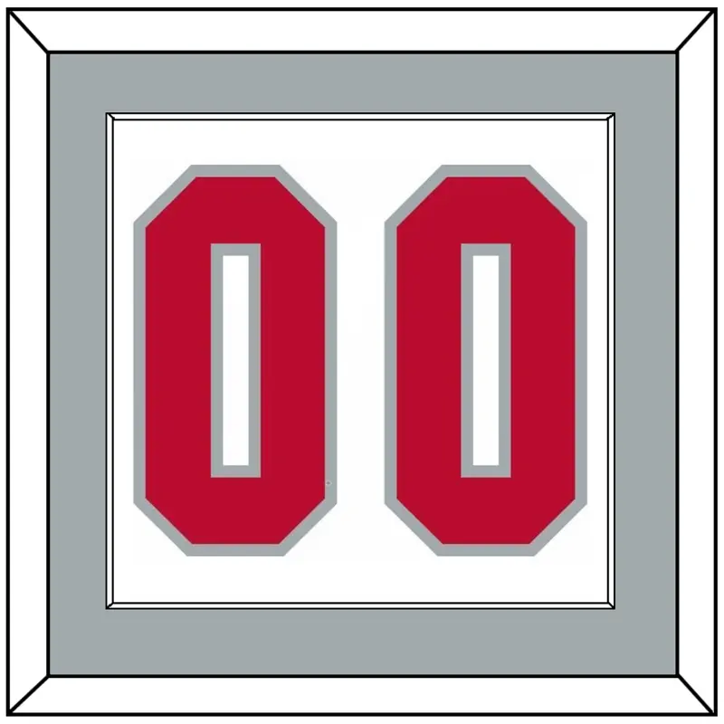 Ohio State Basketball Number - Home White (2013-2014) - Single Mat 2
