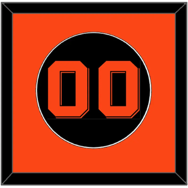 San Francisco Number - Alternate Black (2017-2020) - Single Mat 2