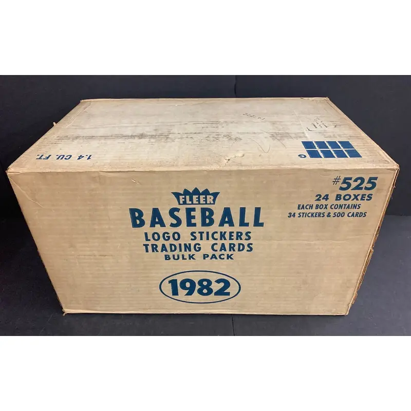 1982 Fleer Baseball Unopened Vending Case (24 Box) (Authenticate)