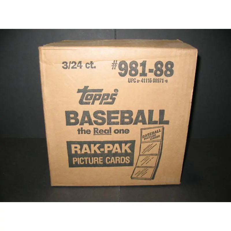 1988 Topps Baseball Rack Pack Case (3 Box) (Sealed)