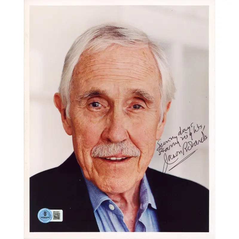 Jason Robards After The Fall "Sunny Days Stormy Nights" Signed 8x10 Photo BAS