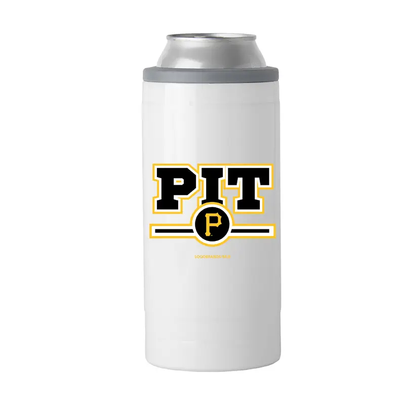 Pittsburgh Pirates Letterman 12 oz Slim Can Coolie
