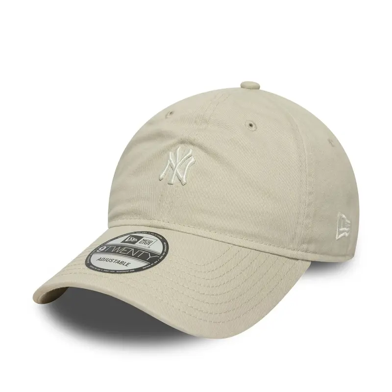 New York Yankees MLB Mini Logo Washed Cream 9TWENTY Adjustable Cap