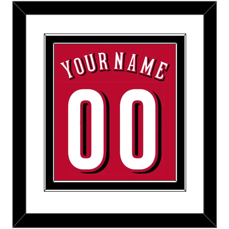 Cincinnati Name & Number - Alternate Red - Double Mat 1